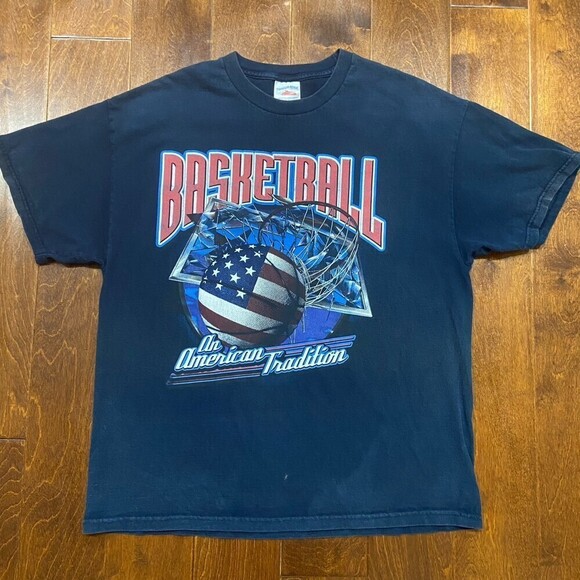 Tennessee River Vintage Basketball American Tradition Navy T-Shirt Men's Size XL - Picture 3 of 7
